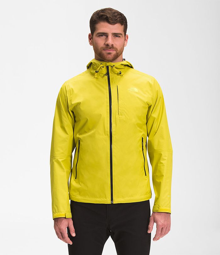 The North Face Mens Rain Jacket Alta Vista 394YWSRCF - Yellow